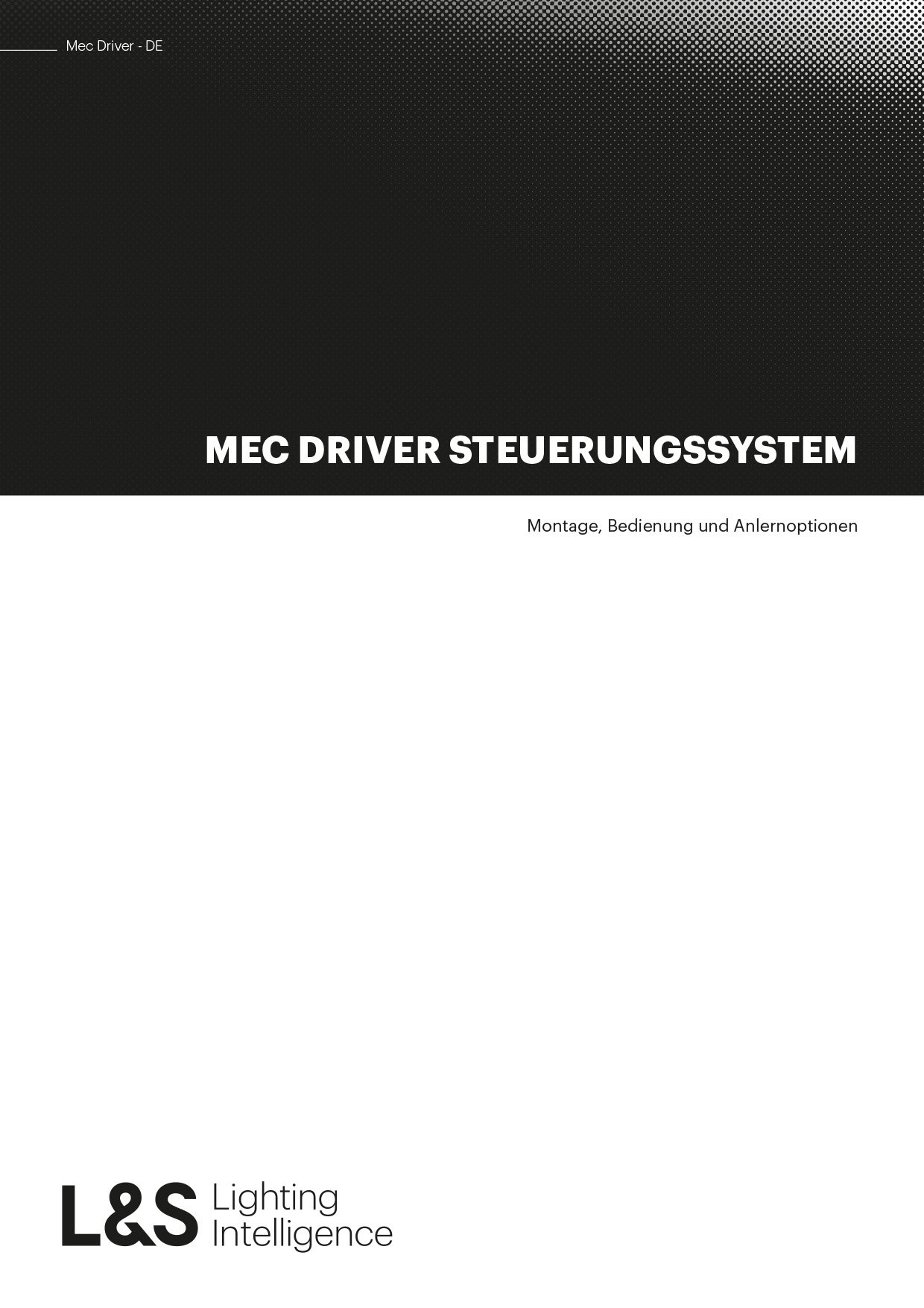 Handbuch_Mec Driver Steuerungssystem_Titelseite DE